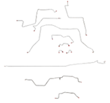 t 95-97 Dodge Ram 2500 Brake Line Kit 4WD Reg Cab/Long Bed AWABS Manual Trans Fine Lines