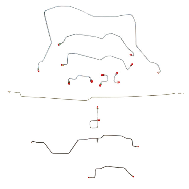 t 95-97 Dodge Ram 3500 Brake Line Kit 4WD Ext Cab/Long Bed Stainless Steel CBK0121SS Fine Lines