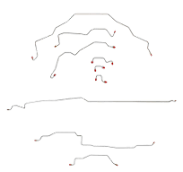 Brake Line Kit for 1995-1997 95-97 Ram 1500, 2 WD, All , Reg Cab ABS 2WD short bed stainless steel