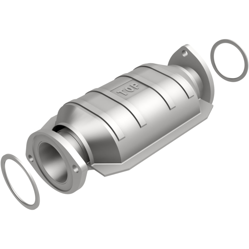 MagnaFlow direct-fit catalytic converter fits 1996-1997 Lexus LX450 4.5L and 1995-1997 Toyota Land Cruiser 4.5L stainless steel CARB compliant 447217