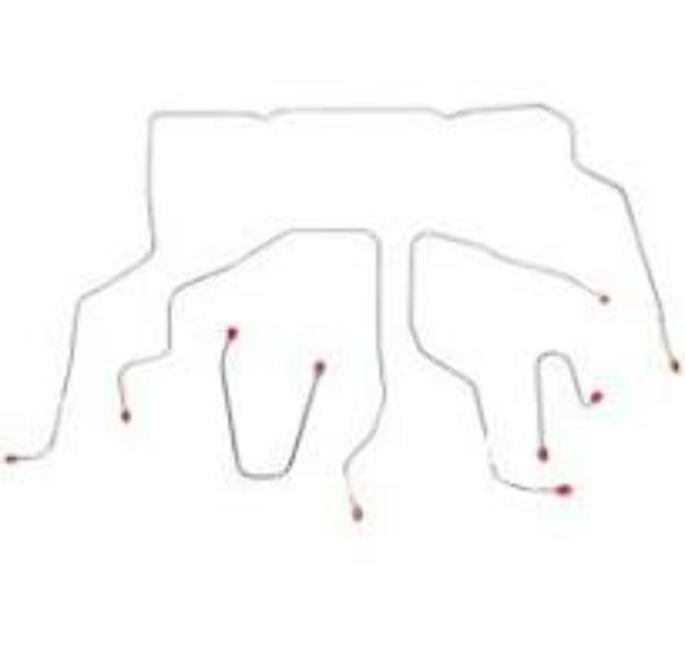 t 95-98 Chevrolet K1500 Brake Line Kit Reg Cab/Short Bed Stainless Steel Fine Lines