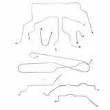 t 95-98 Chevrolet Silverado K1500 Brake Line Kit 4WD Ext Cab/Short Bed Fine Lines