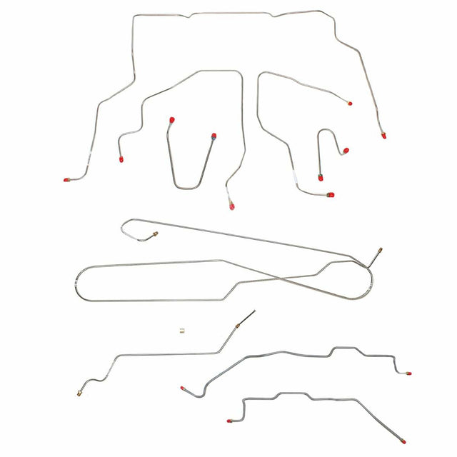 t 95-98 Chevrolet Silverado K1500 Brake Line Kit 4WD Ext Cab/Short Bed Fine Lines