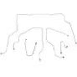 t 95-98 Chevrolet Silverado K1500 Brake Line Kit 4WD Ext Cab/Short Bed Fine Lines