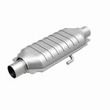MagnaFlow universal catalytic converter 2.25 inch inlet/outlet stainless steel CARB compliant OBDII 95015