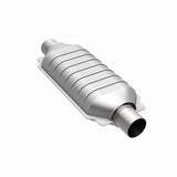 MagnaFlow universal catalytic converter 2.25 inch inlet/outlet stainless steel CARB compliant OBDII 95015