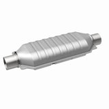 MagnaFlow universal catalytic converter 2.5 inch inlet/outlet stainless steel CARB compliant OBDII 95016