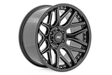 Rough Country 95 Series Wheel Machined Black 20x10 8x170 -19mm 95201011M