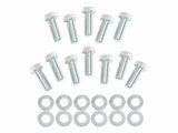 Mr. Gasket intake manifold bolt set hex head Chevy zinc aluminum 955G
