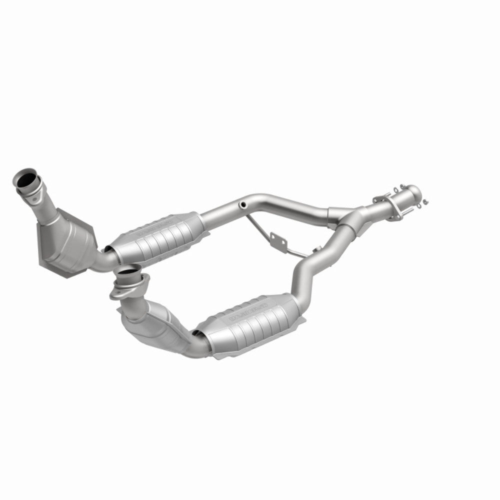 MagnaFlow direct-fit catalytic converter for 1996-1998 Ford Mustang 3.8L stainless steel CARB compliant 93344