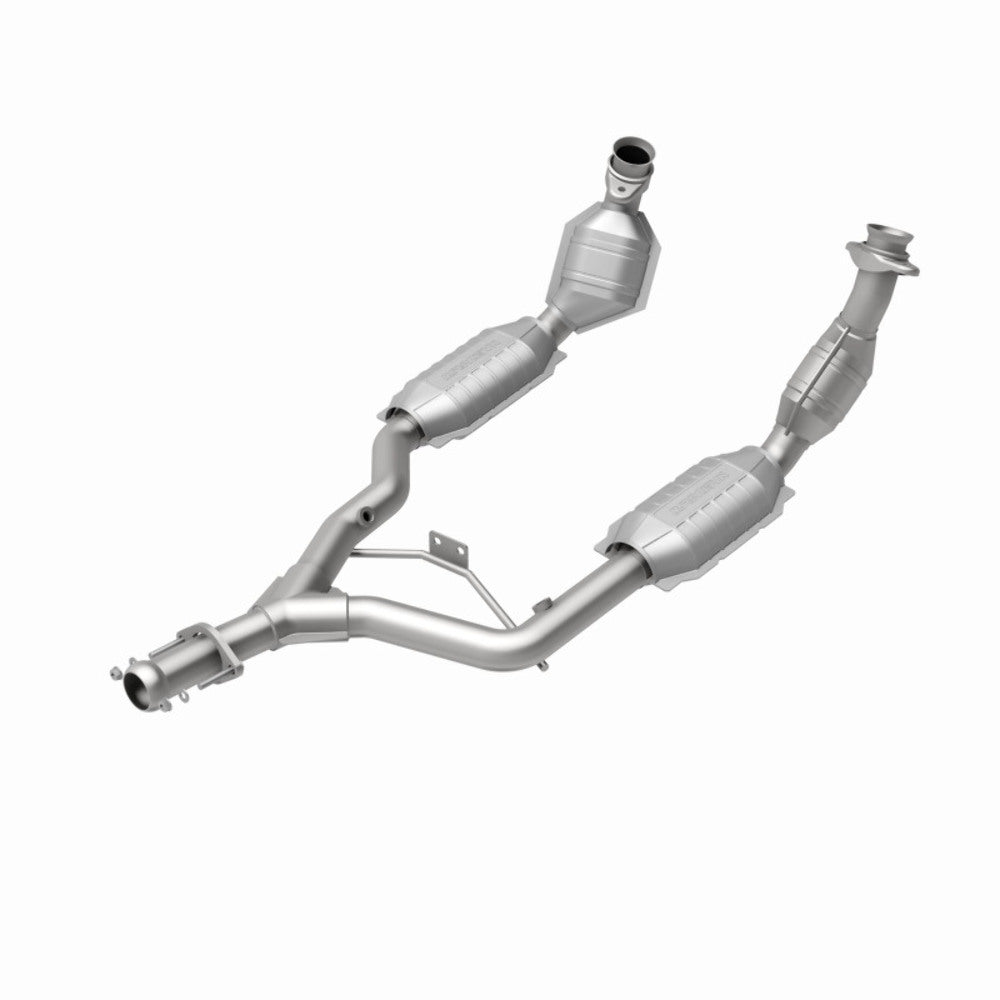 MagnaFlow direct-fit catalytic converter for 1996-1998 Ford Mustang 3.8L stainless steel CARB compliant 93344