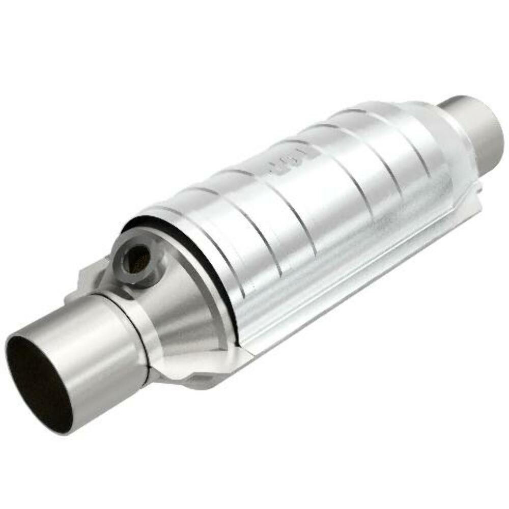 MagnaFlow universal catalytic converter 2.5 inch inlet/outlet stainless steel CARB compliant 418036