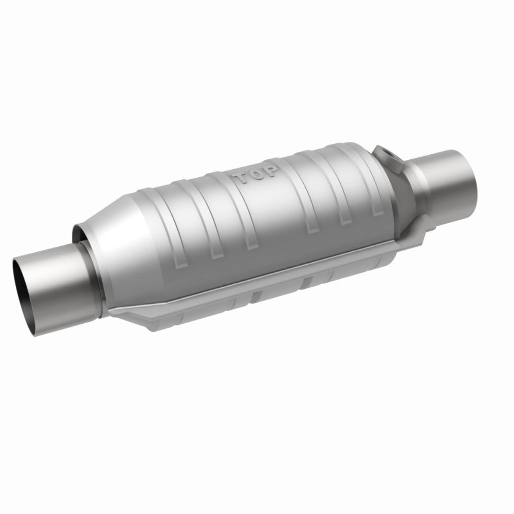 MagnaFlow universal catalytic converter 2.5 inch inlet/outlet stainless steel CARB compliant 418036