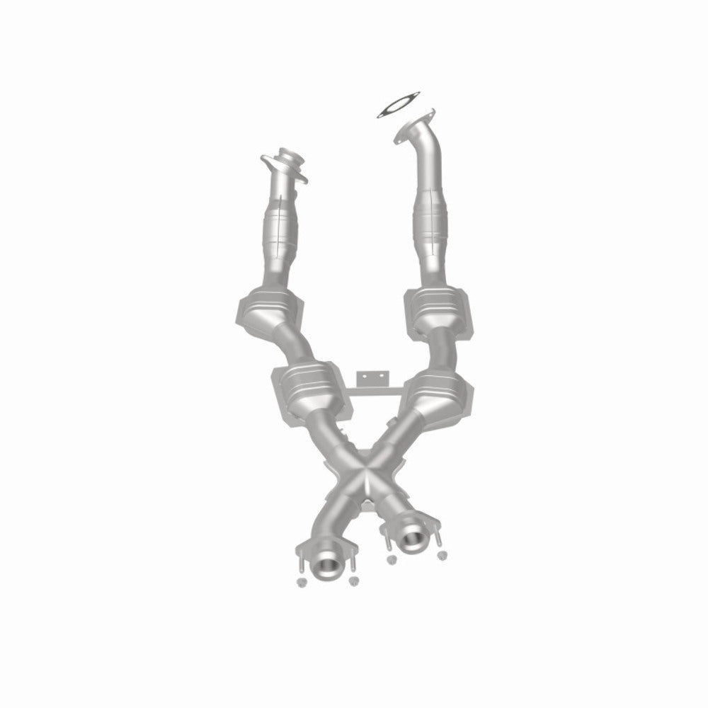MagnaFlow direct-fit catalytic converter for 1996-1998 Ford Mustang 4.6L stainless steel Federal EPA compliant OBDII 93348