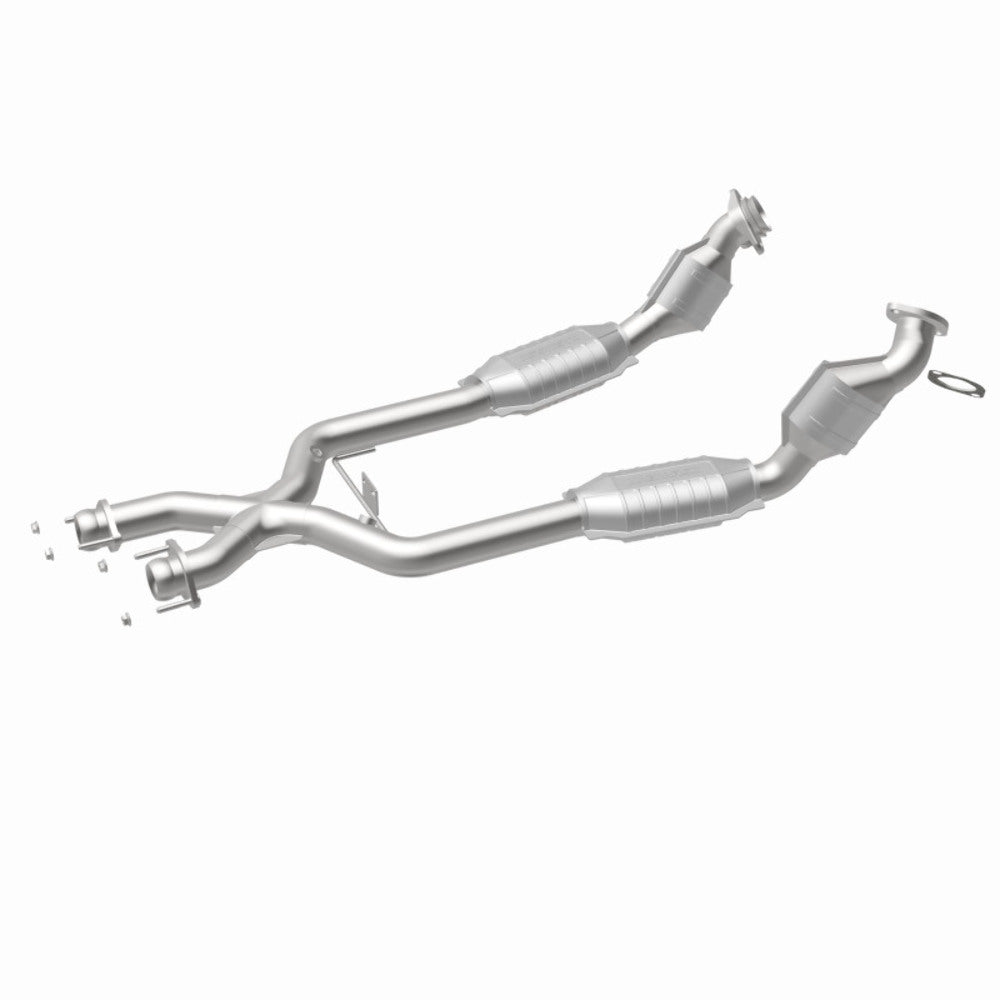 MagnaFlow direct-fit catalytic converter for 1996-1998 Ford Mustang stainless steel CARB compliant 441112