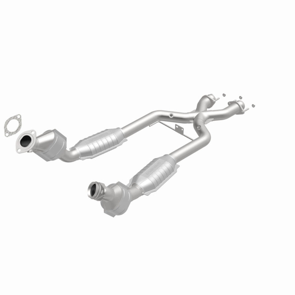MagnaFlow direct-fit catalytic converter for 1996-1998 Ford Mustang stainless steel CARB compliant 441112