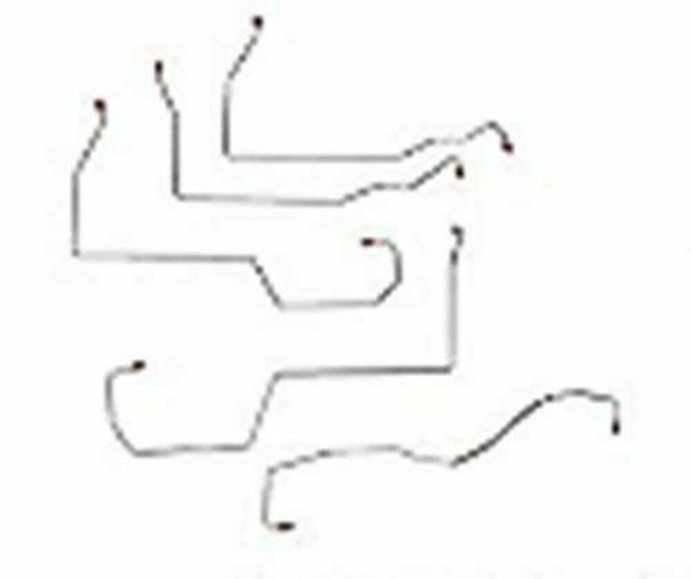 t 96-99 Buick Lesabre Brake & Fuel line Kit No Traction Control - CBF0010SS Fine Lines