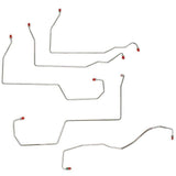 Front Brake Line Kit for 1996-1999 96-99 Buick LeSabre w/ Traction Control steel
