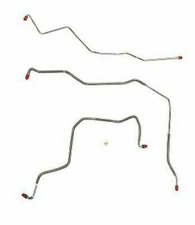 t 96-99 Chevrolet Cavalier Front Brake Lines No Traction Control Stainless Steel Fine Lines