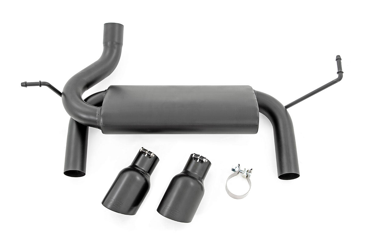 Fits Jeep Wrangler JK (07-18) Performance Exhaust; Dual Outlet; 96002A