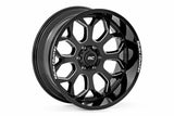 Rough Country 96 Series Wheel; One-Piece; Black; 20x9; 6x5.5; -12mm 96200912