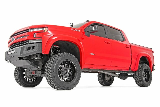 Rough Country 96 Series Wheel; One-Piece; Black; 20x9; 6x5.5; -12mm 96200912