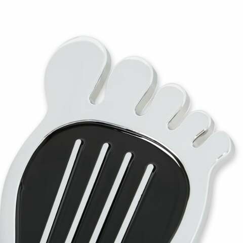 Mr. Gasket foot print gas pedal pad aluminum chrome and painted black trim 9645
