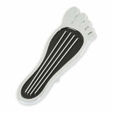 Mr. Gasket foot print gas pedal pad aluminum chrome and painted black trim 9645