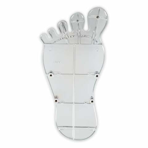 Mr. Gasket foot print gas pedal pad aluminum chrome and painted black trim 9645