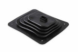 Mr. Gasket shifter boot small 3 1/2 inch X 4 1/2 inch chrome black rubber 9648