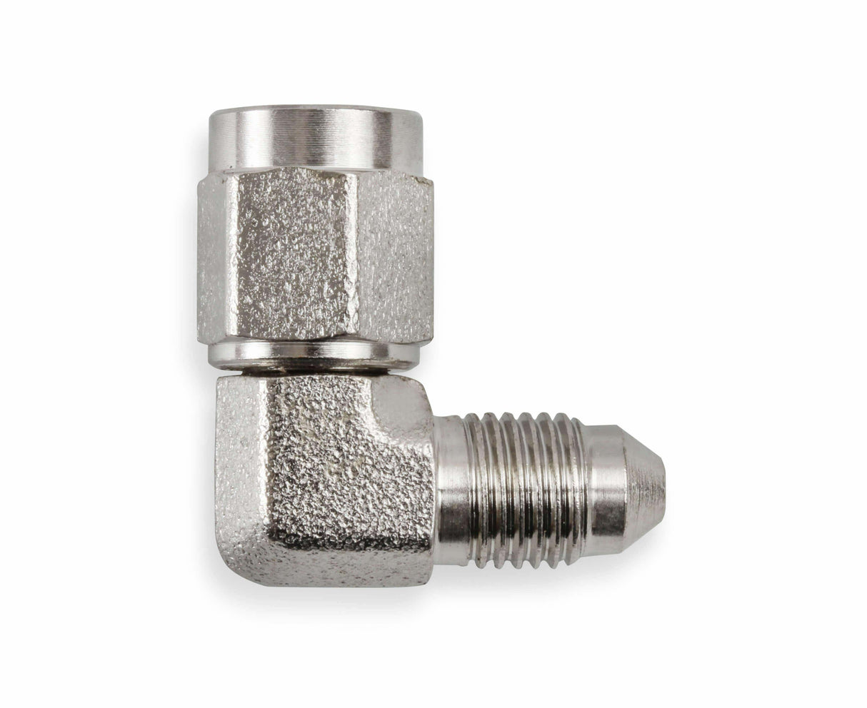 90 Degree -3 AN Male to -3 AN Female Swivel - 966303ERL AN fitting