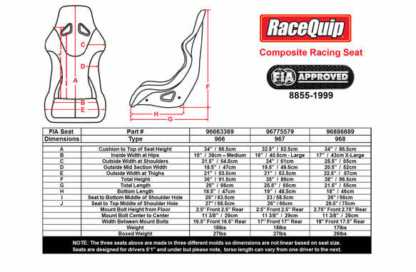 RaceQuip racing safety gear medium 96663369RQP