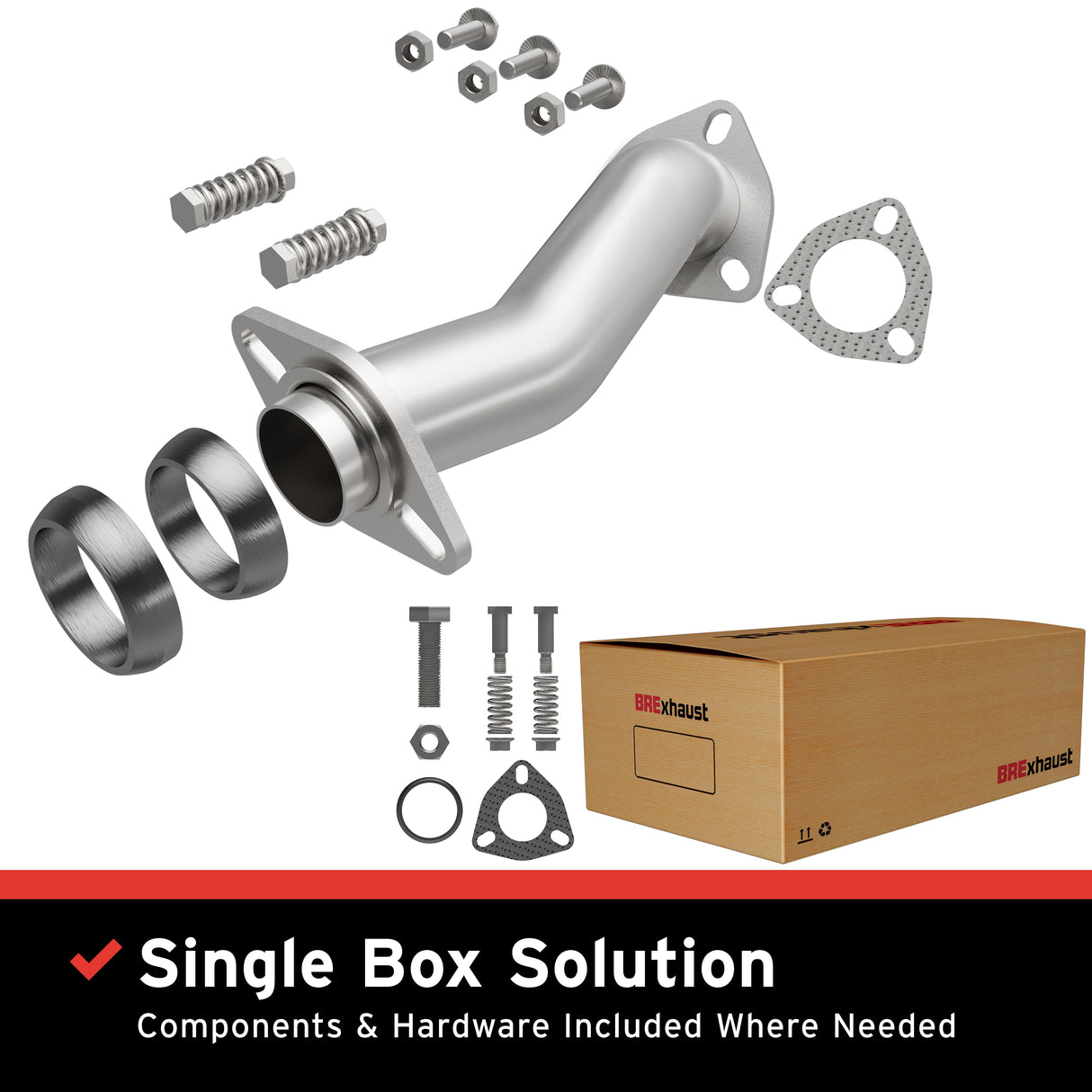 2009-2012 Ford Escape Direct-Fit Front Pipe Kit 107-0021 stainless steel