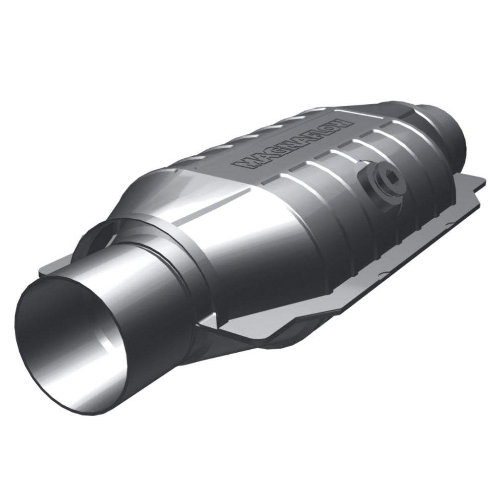 MagnaFlow universal catalytic converter 2.5 inch inlet/outlet stainless steel CARB compliant 447256