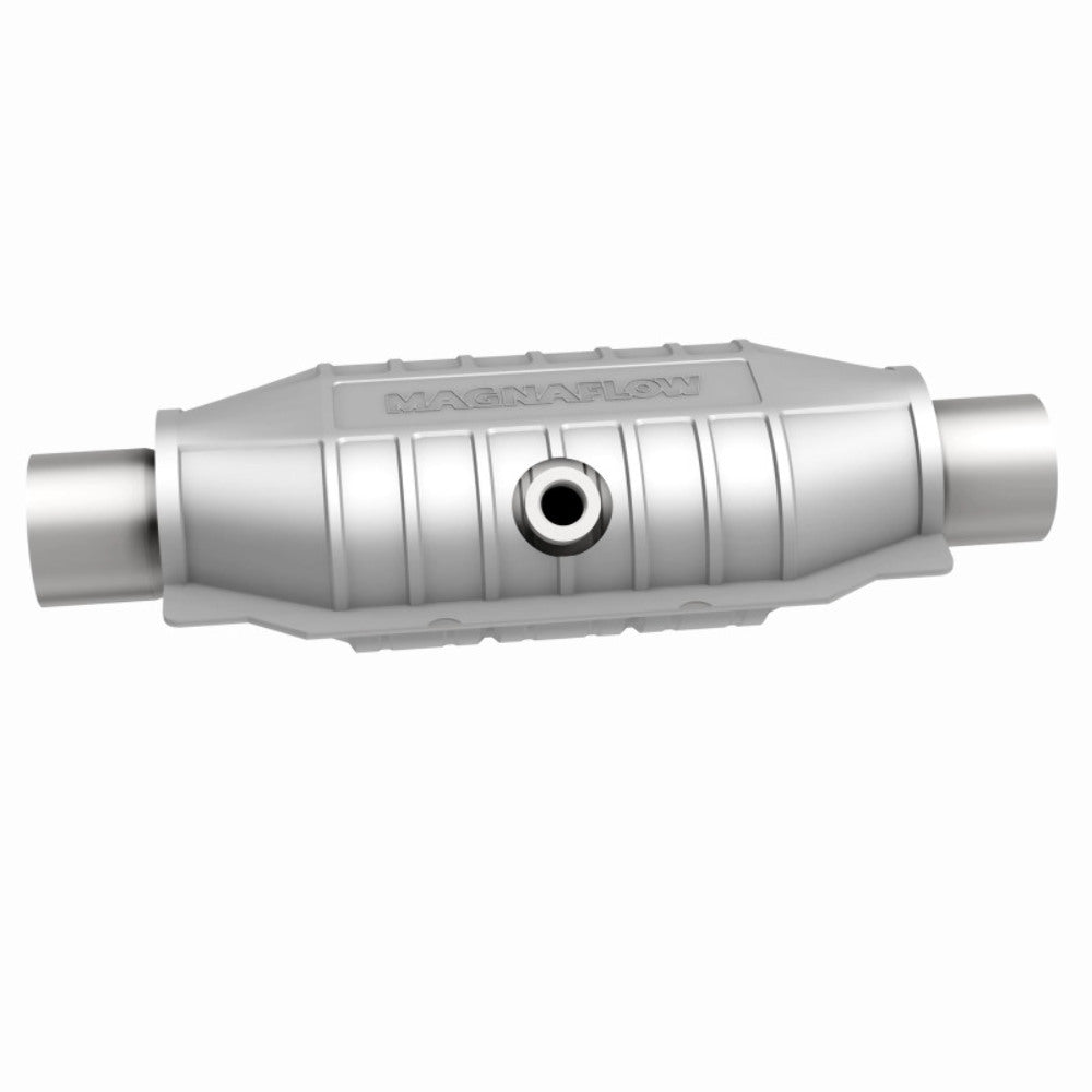 MagnaFlow universal catalytic converter 2.5 inch inlet/outlet stainless steel CARB compliant 447256