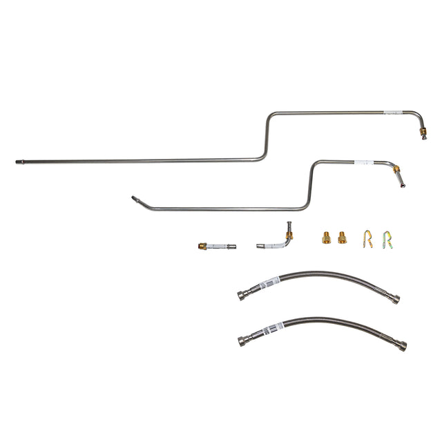 t 97-02 Jeep Wrangler Transmission Cooler Lines, Steel Fine Lines