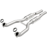 MagnaFlow direct-fit catalytic converter for 1997-1999 Chevy Corvette driver side stainless steel CARB compliant OBDII 51397