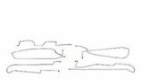 Intermediate Brake Line Kit for 2013 97-05 Buick Park Ave stainless steel