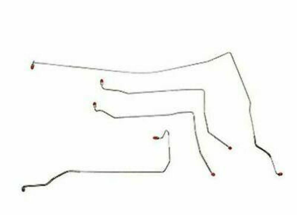 t 97-05 Buick Park Avenue Front Brake Line Kit Stainless Steel Fine Lines