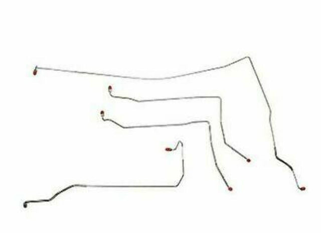 t 97-05 Buick Park Avenue Front Brake Line Kit Stainless Steel Fine Lines