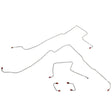 t 97-06 Jeep Wrangler Front Brake Line Kit No ABS Fine Lines