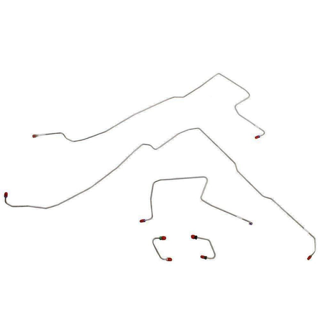 t 97-06 Jeep Wrangler Front Brake Line Kit No ABS Fine Lines