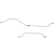 t 97-06 Jeep Wrangler Rear Axle Brake Line Kit Dana 44 Stainless Steel Fine Lines