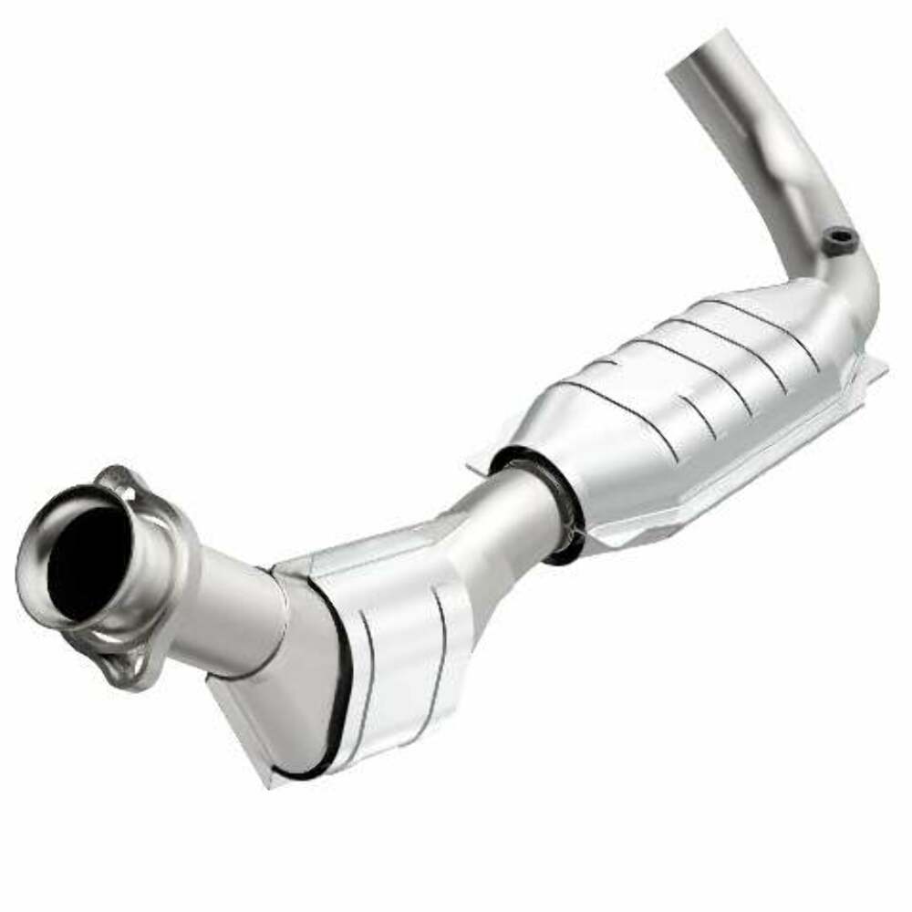 MagnaFlow direct-fit catalytic converter for 1997-1998 Ford F-150 4.2L driver side stainless steel Federal EPA compliant OBDII 93428