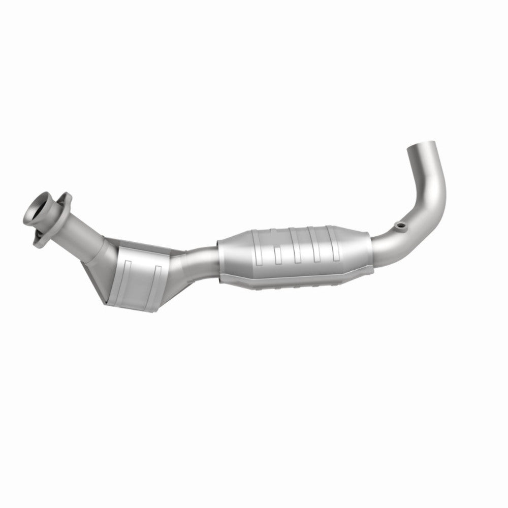MagnaFlow direct-fit catalytic converter for 1997-1998 Ford F-150 4.2L driver side stainless steel Federal EPA compliant OBDII 93428