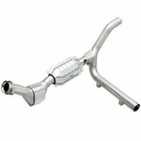 MagnaFlow direct-fit catalytic converter for 1997-1998 Ford F-150 4.2L passenger side stainless steel Federal EPA compliant OBDII 93429