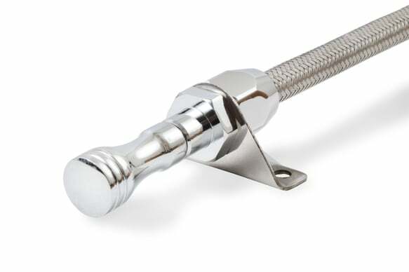 Mr. Gasket automatic transmission dipstick and tube braided stainless steel Chevy aluminum 9704G