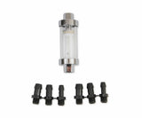 Mr. Gasket clearview fuel filter carburetor chrome 9706