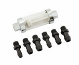 Mr. Gasket clearview fuel filter carburetor chrome 9706