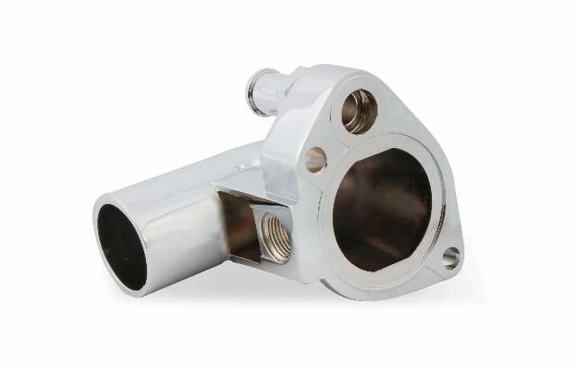 Mr. Gasket water neck chrome Ford polished steel 9713